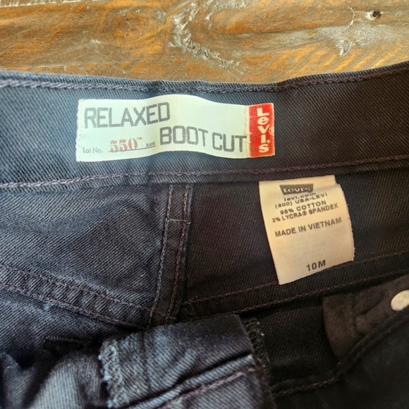 Levis Relaxed Bootcut Black Women's Jeans Size 10M - Picture 5 of 6